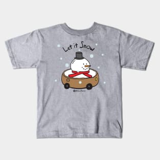 Donut Car - Let it Snow Kids T-Shirt